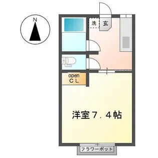 マエサンハイツ希望が丘【2階】の間取り