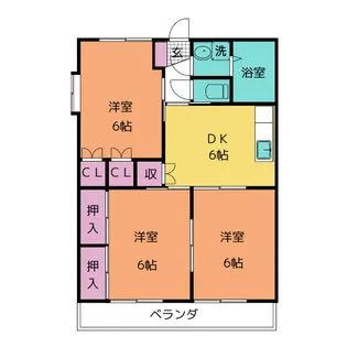 La Vie en Rose【1階】の間取り