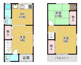 大阪府堺市南区和田東【一戸建】の間取り