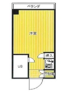 1Rの間取り画像