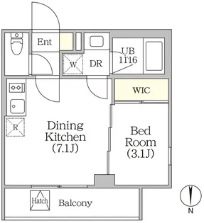 東京都新宿区四谷4【マンション】の間取り