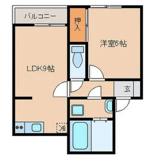 Raiz星井【4階】の間取り