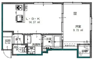 星と青空のクーレ~Kulle~【1階】の間取り