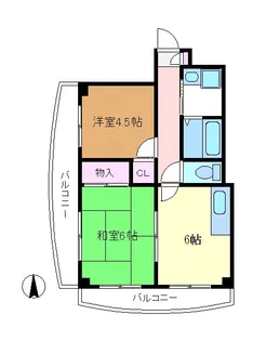 ピアフローラー【4階】の間取り