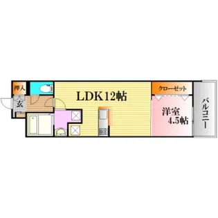 広島県広島市中区舟入本町【マンション】の間取り