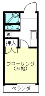 小林コーポ三野【2階】の間取り