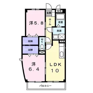 フェルメール【3階】の間取り