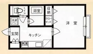 DI青柳B棟【1階】の間取り