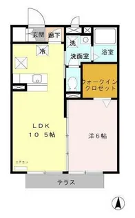 リシェスSERI【1階】の間取り