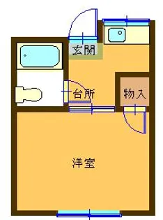 コーポ二葉5号【2階】の間取り