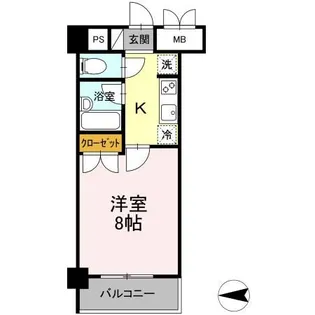 コージーコートひだまり館【6階】の間取り