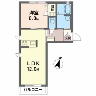 クラヴィエ南町【1階】の間取り