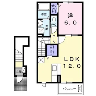 広島県福山市川口町5【アパート】の間取り