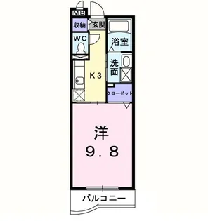 ベル コリーヌ【1階】の間取り