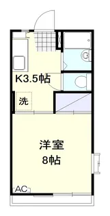 エクセレントベルA【2階】の間取り