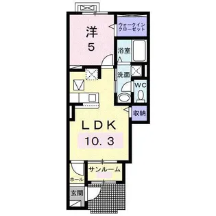 山形県東根市新田町1【アパート】の間取り
