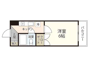 ヴィラブランシュ庚午中【5階】の間取り