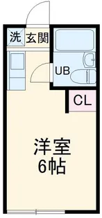 1Kの間取り画像