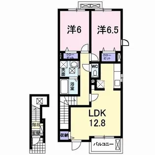 イジュ デタッチ【2階】の間取り