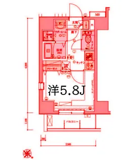 リヴシティ横濱弘明寺弐番館【2階】の間取り