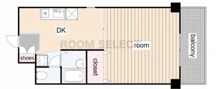1DKの間取り画像