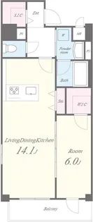 Monte Luce【5階】の間取り