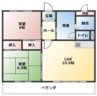 レジデンス守【2階】の間取り