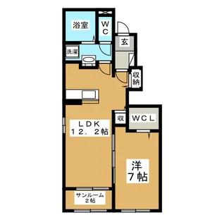 ときわ荘N【1階】の間取り