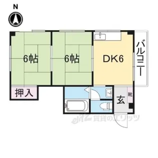 グランデ東香里2【4階】の間取り