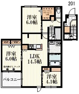 Esperanza【2階】の間取り