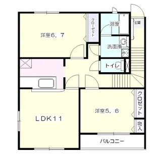 SKYWINDI【2階】の間取り