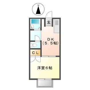 アドバンスD【1階】の間取り