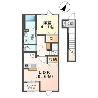 アジュール【2階】の間取り