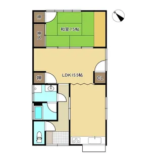 熊本県宇城市三角町波多【一戸建】の間取り