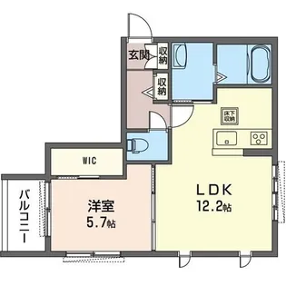 ヴィアソーレ【1階】の間取り