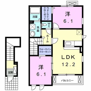 ブリーゼ【2階】の間取り