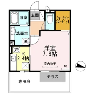 プランドール【1階】の間取り