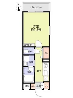 GranDuo Shimokitazawa VII【1階】の間取り