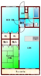 コスモパート II【3階】の間取り