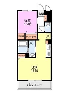 レジデンスガーデン【1階】の間取り