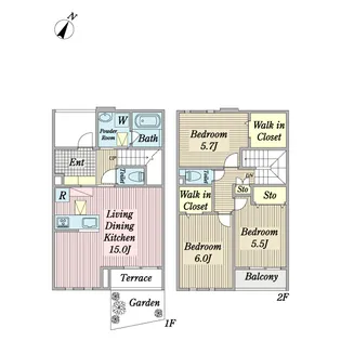 GARDEN GATE PREMIERの間取り