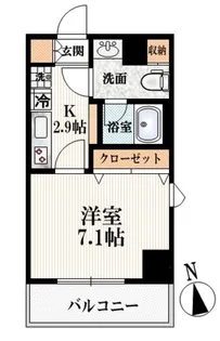 KH西早稲田【7階】の間取り