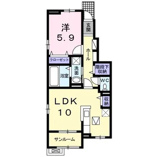 フォルビート II【1階】の間取り