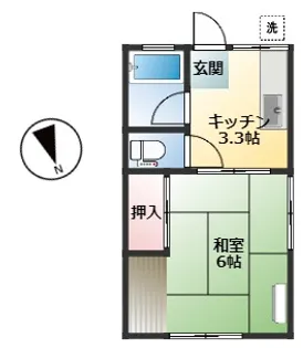 コーポサブ1【1階】の間取り