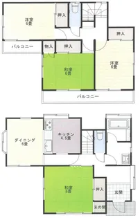 埼玉県熊谷市三ヶ尻【一戸建】の間取り