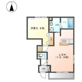 サンライズ L【1階】の間取り