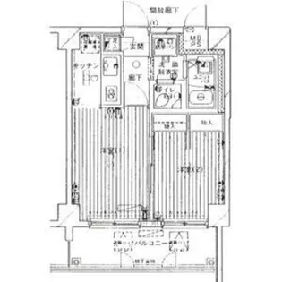 ウィンベルデュエット梅島第四【4階】の間取り