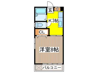 シティーパルU【1階】の間取り