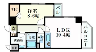 ノーブル大手町【12階】の間取り