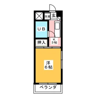 アベニュー石川橋【3階】の間取り